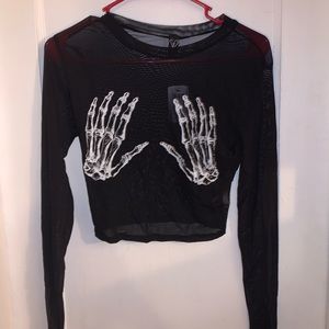 Skeleton Mesh Long Sleeve